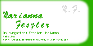marianna feszler business card